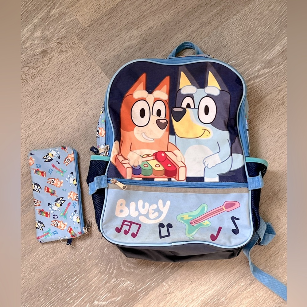 Bluey Kids Backpack and Pencil Case Set